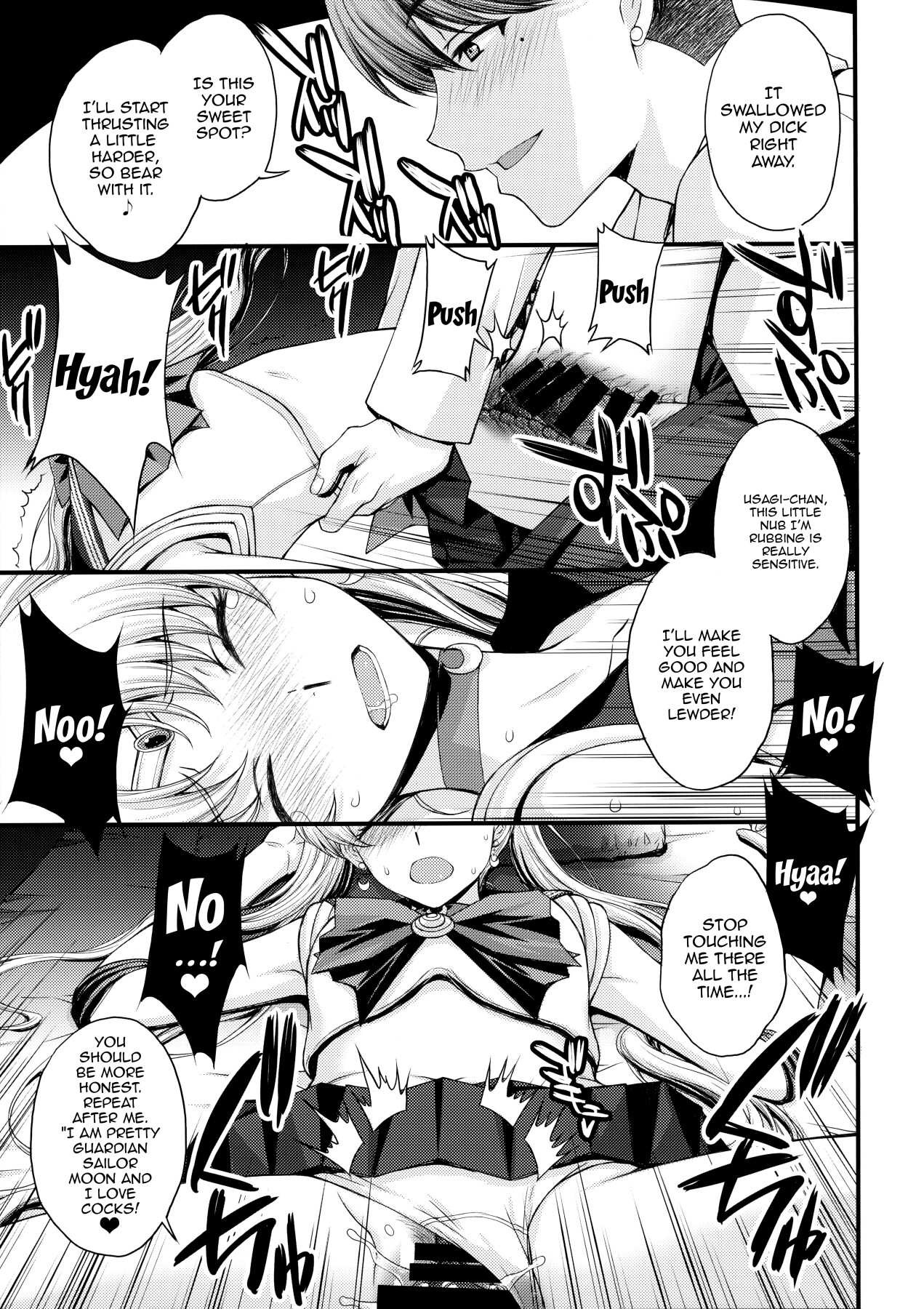 hentai manga As Innocent as a Bunny! The Pretty Guardian Loses to the Dick!